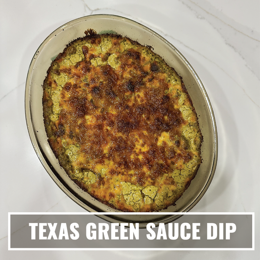 Cheesy Hot Texas Green Sauce Dip - Sweet Gourmet Style